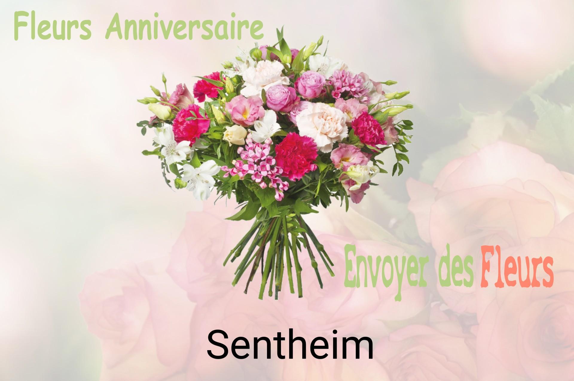 Bouquet de fleurs d’anniversaire livré à Sentheim